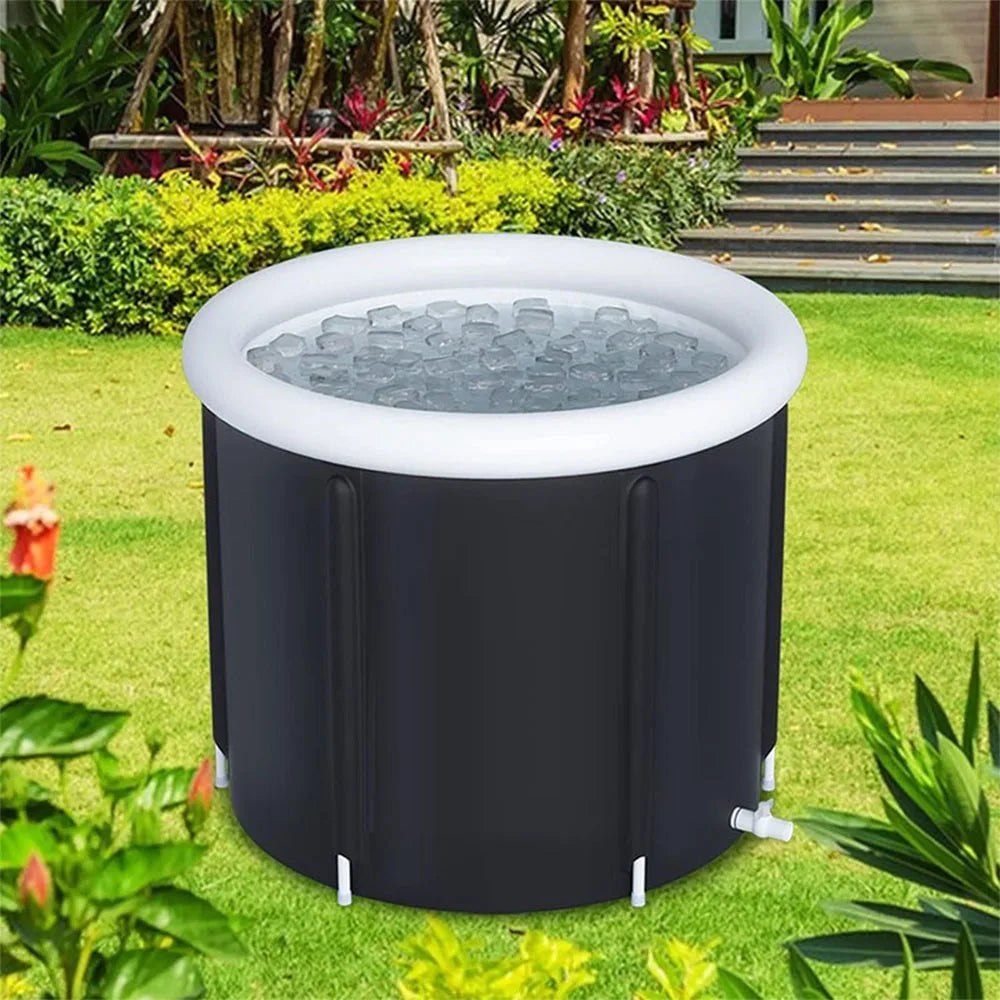 Ice Bath Portable Tub Cold Plunge Outside Collapsible Therapy Large Water